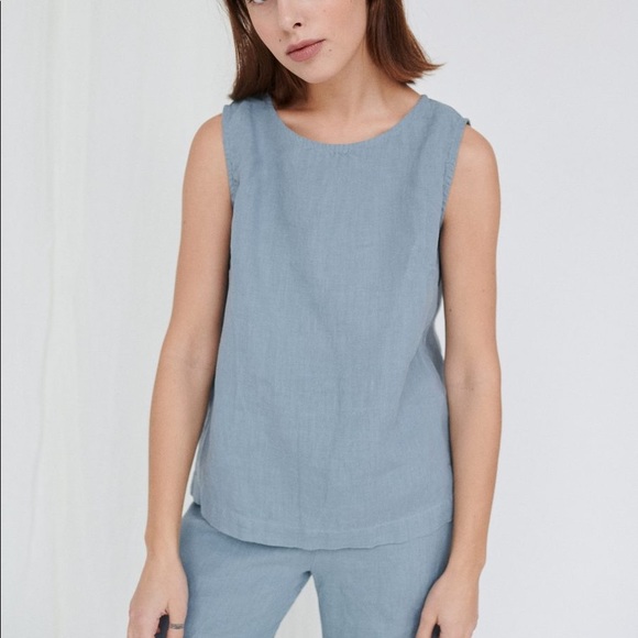 Linenfox Tops - Linenfox Luna Top in Dusty Lavender Size M